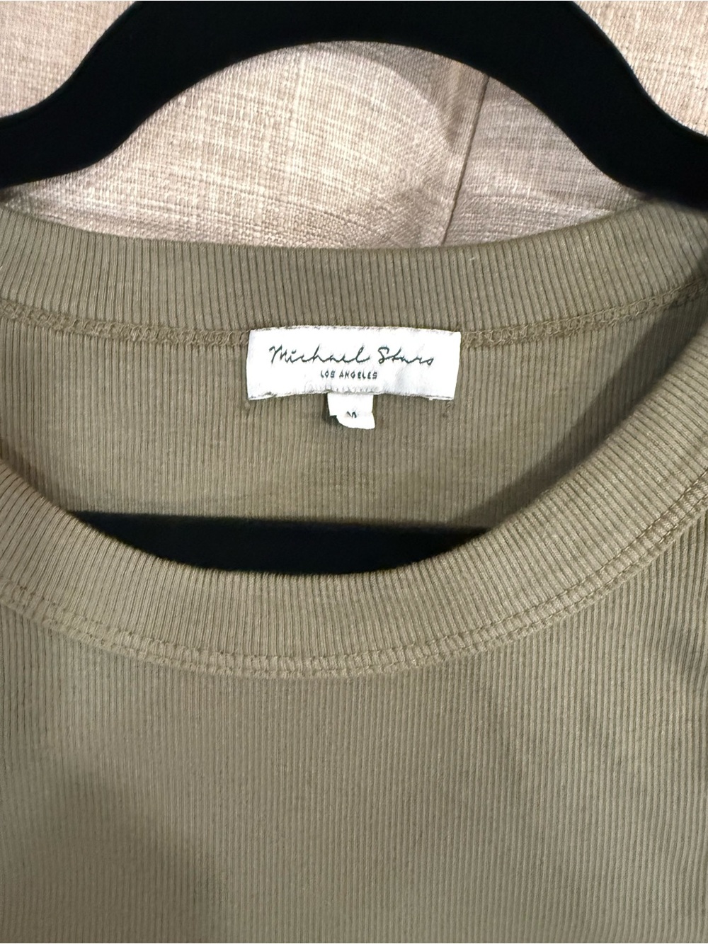 Michael Stars Halley Ribbed Tank Top with Ruching - Picture 6 of 6